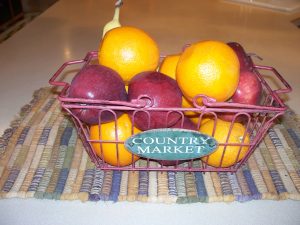 My gorgeous fruit bowl. Healthy foods are more important than buying garbage with coupons. 