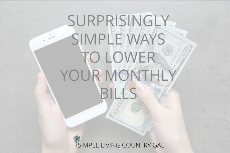 lower monthly bills