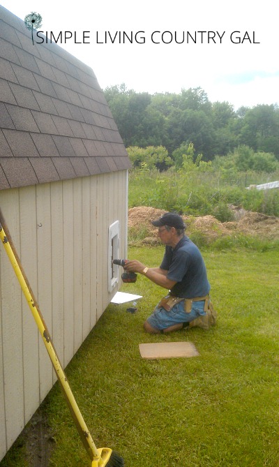 Here is a step by step guide to converting a shed into a coop.