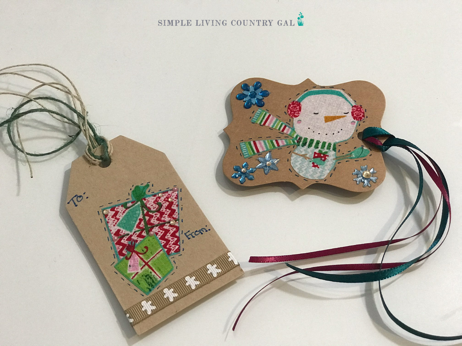 Reuse those old holiday cards and create upcycled and beautiful handmade gift tags. 