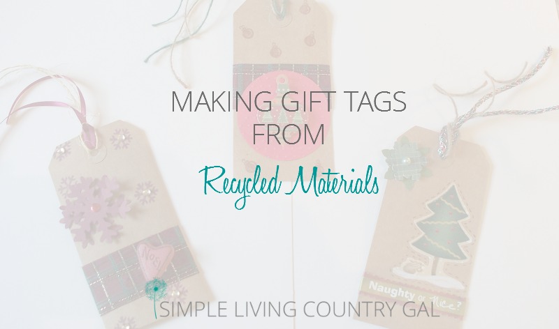 Learn how to make beautiful gift tags from recycled materials. 