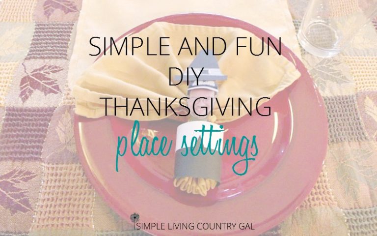 Fun And Easy DIY Thanksgiving Place Settings