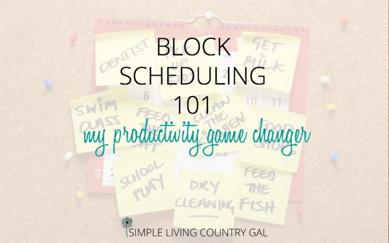 Block Scheduling 101  My Productivity Game Changer!