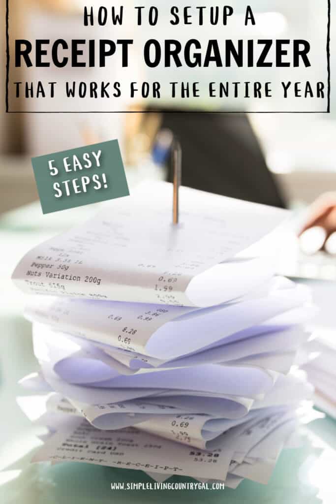 MOTNLY RECEIPT ORGANIZER