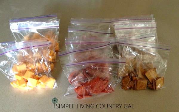 Smoother morning start with preprepared ziplock bags full of your family's favorite treats and snacks. 