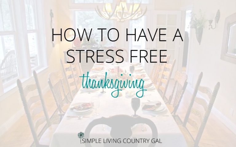 How To Have A Stress Free Thanksgiving