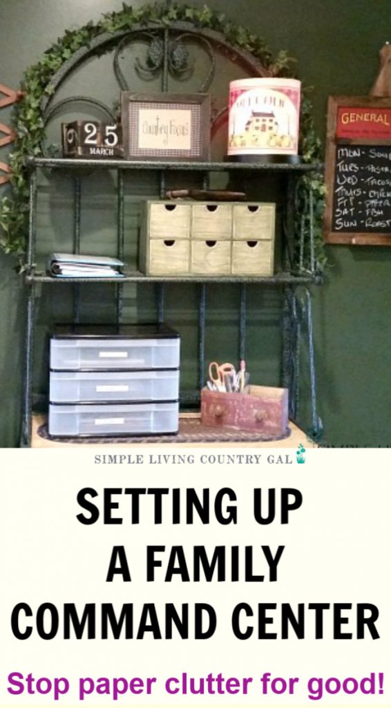 how to set up a family command center