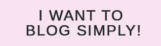 Yes I want to blog simply!