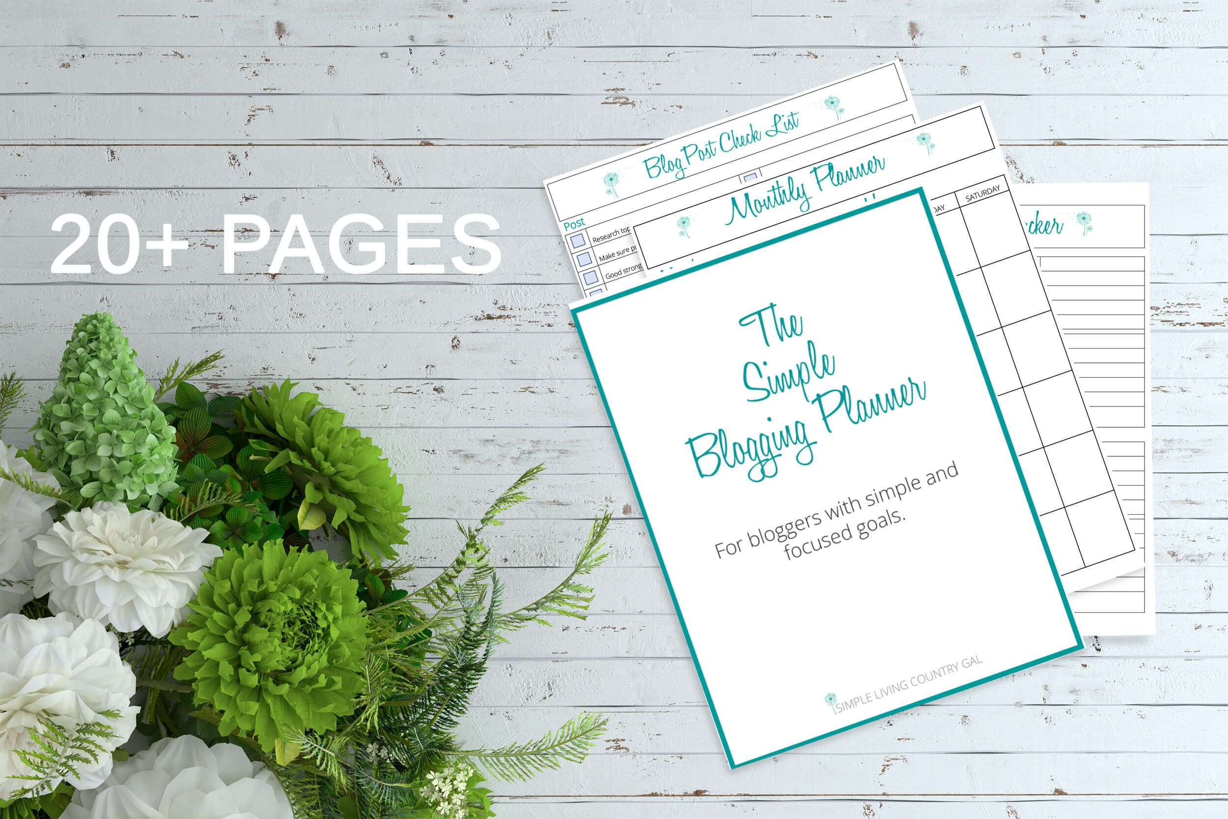 Do you want to start a blog? This Simple Blogging Planner has over 20 planning pages to get you started. 