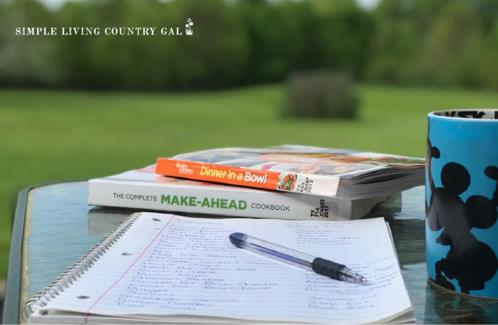 a to do list on a table outside with a cup of coffee 