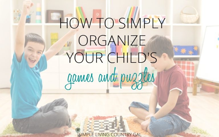 How Organize Games And Puzzles the Easy Way