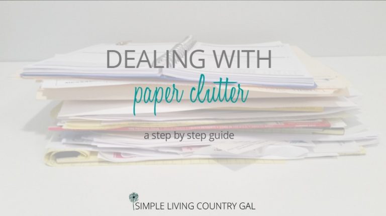 What to do if you are Drowning in Paper Clutter