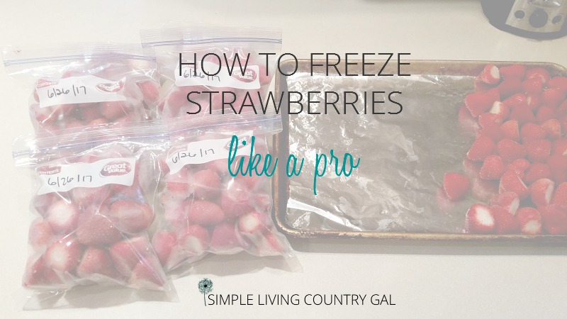 Tired of ice covered berries all frozen in one clump? Use my super simple checklist to freeze perfect strawberries every single time!
