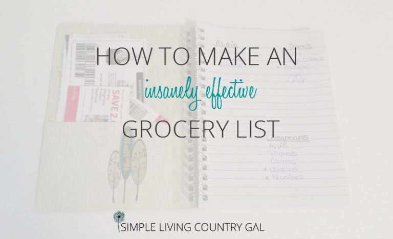 How To Make An Insanely Effective Grocery List