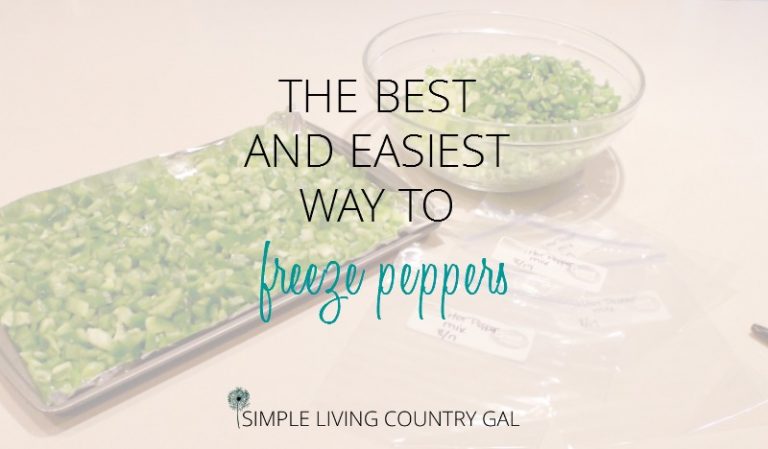 How to Freeze Peppers