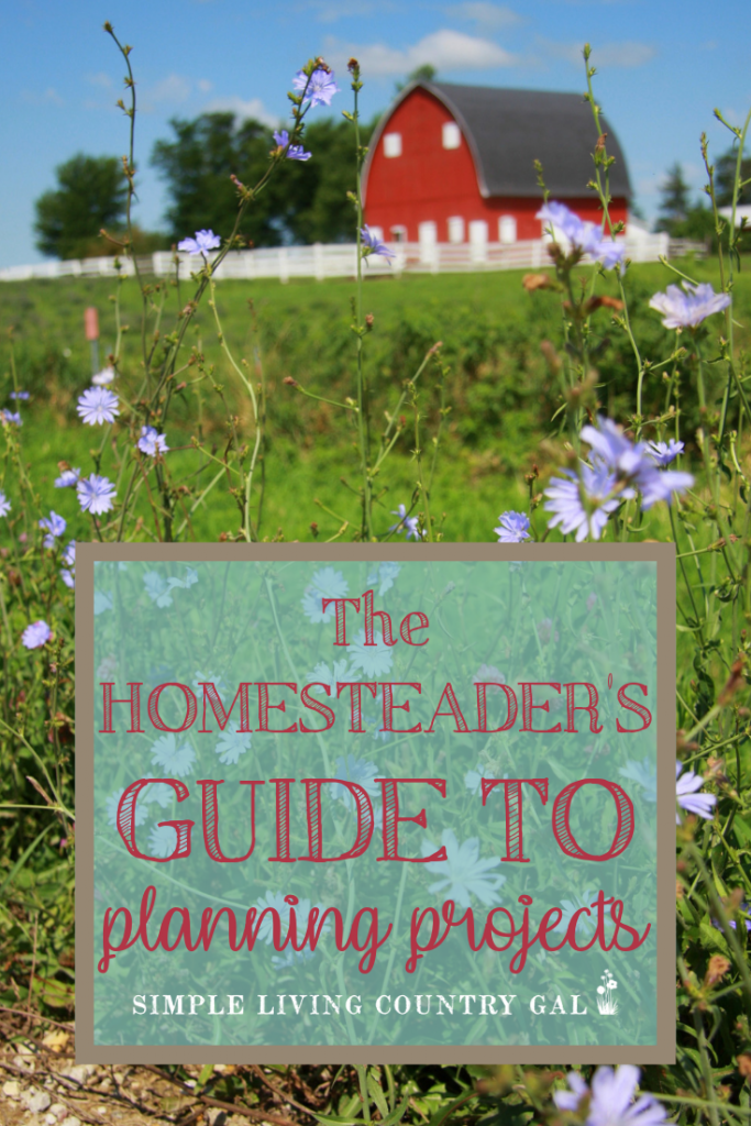 The Homesteaders Guide To Planning Projects. 