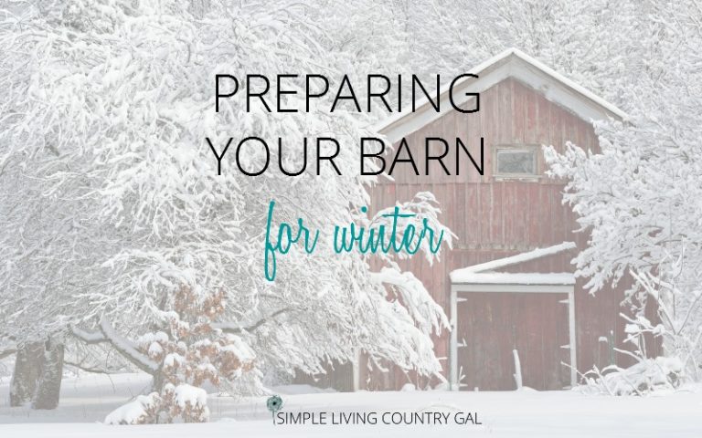 How To Prepare Your Barn For Winter.