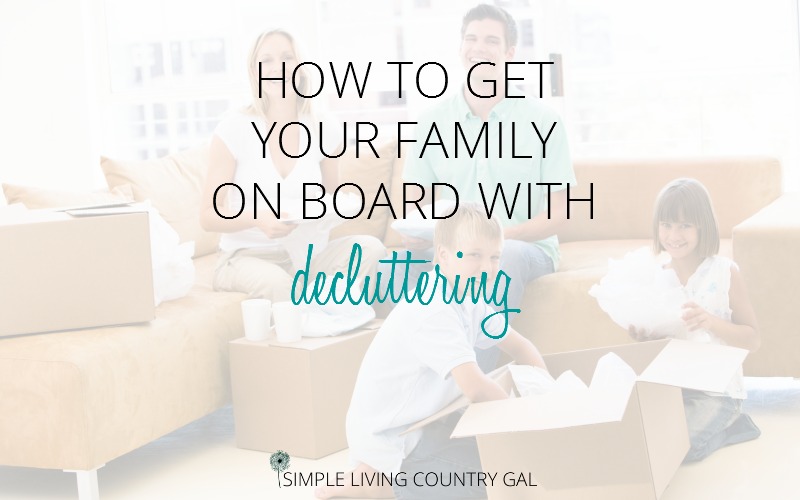 How to help your family declutter.