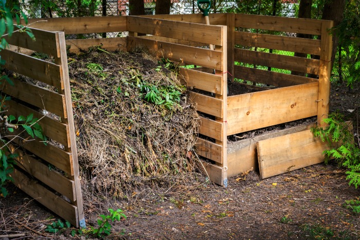 You can use wooden pallets for your backyard gardening compost bins. 