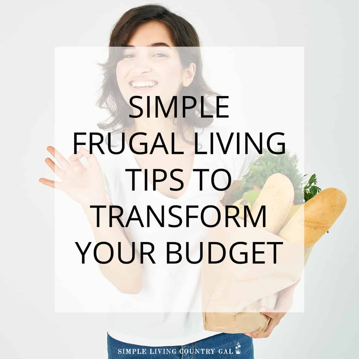 simple frugal living tips