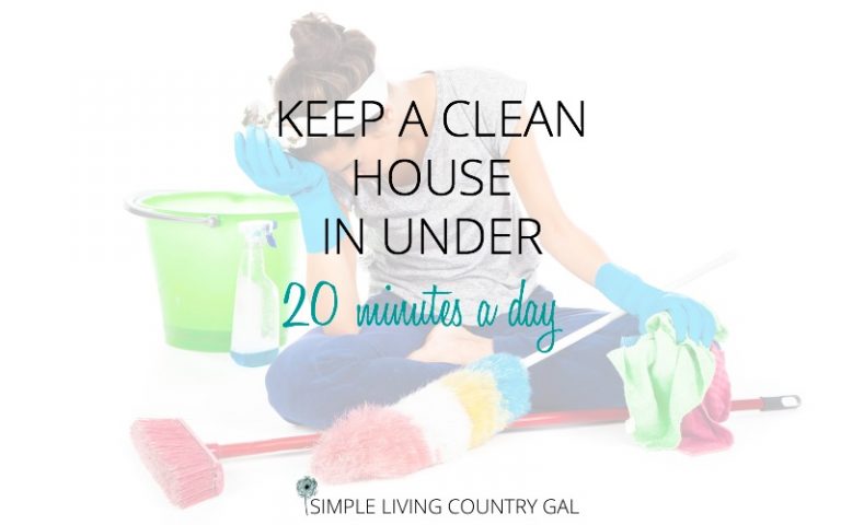 Keep A Clean House In Under 20 Minutes A Day