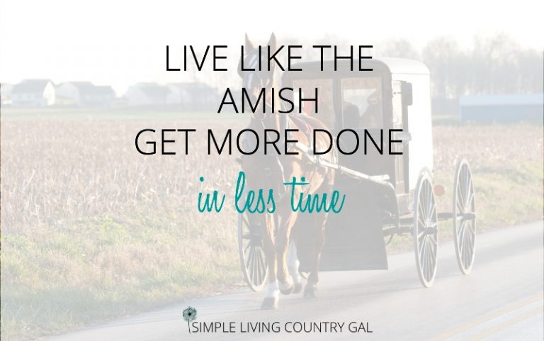 Learn from an Amish Lifestyle – Get More Done In Less Time