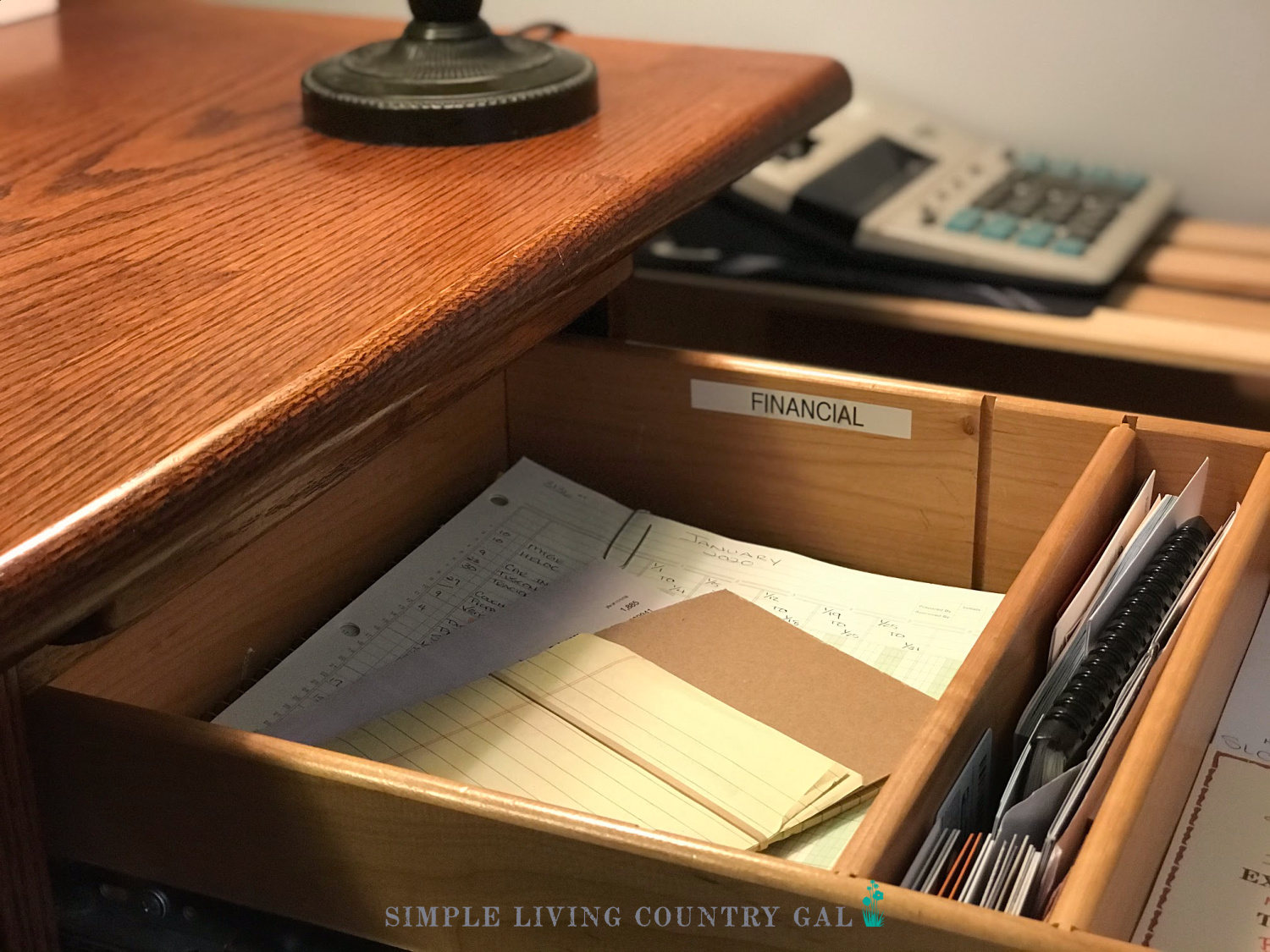 finance drawer bill paying drawer