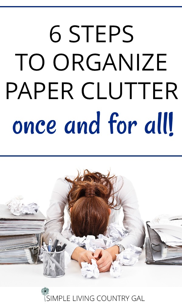 How to organize paper clutter once and for all.