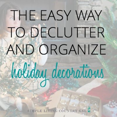 how to declutter holiday decorations