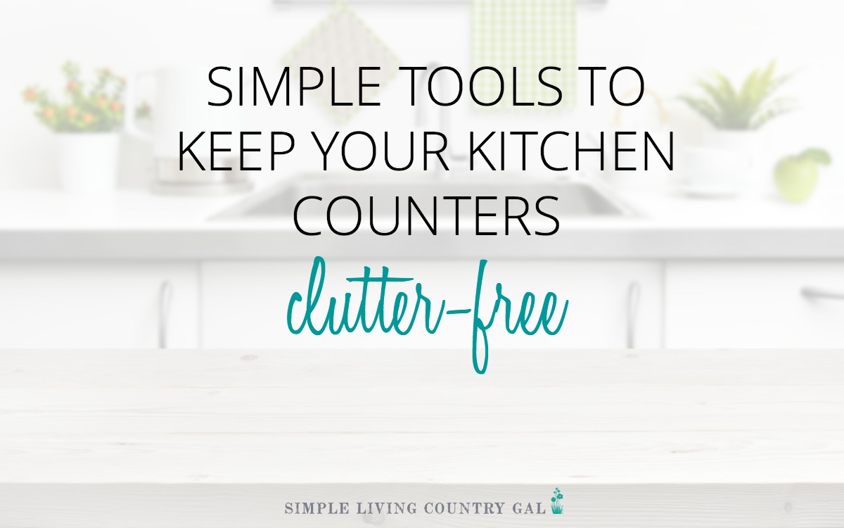 Simple tools to keep your kitchen countertops clutter-free