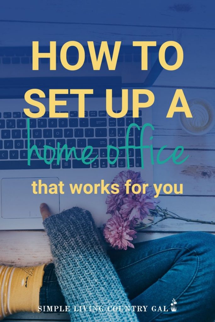 Do you work from home and find it impossible to be productive and creative? Follow these super simple steps on how to make a space in your home that will encourage you to live the life you want in a space you love and enjoy. #declutter #organize #workfromhome #homeoffice #officeorganization #homeofficetips