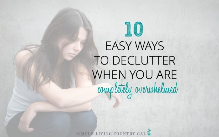 Ways To Start Decluttering when feeling overwhelmed
