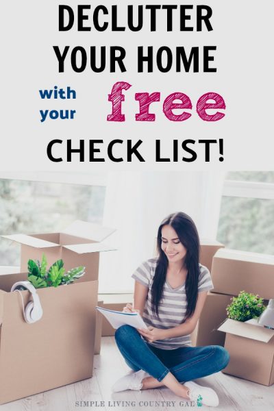 Printable Declutter Checklist PDF | Simple Living Country Gal
