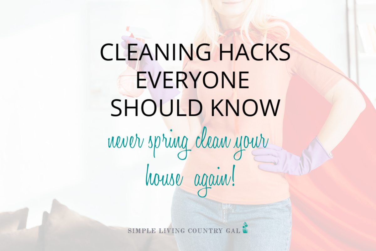 Cleaning Hacks Everyone Should Know Simple Living Country Gal