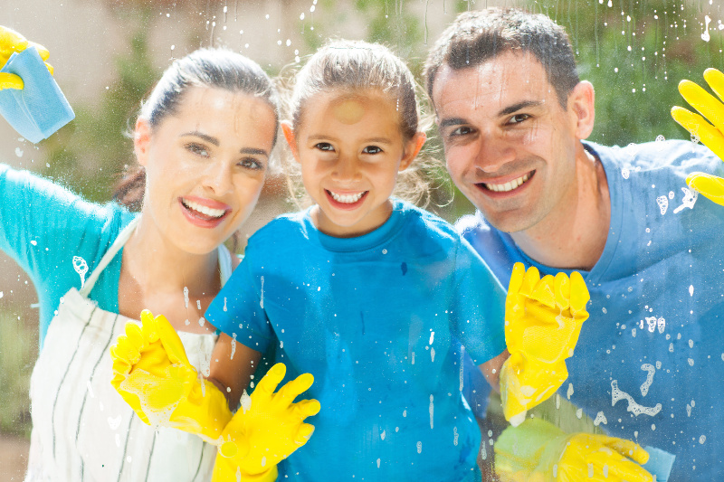 cleaning hacks to try as a family