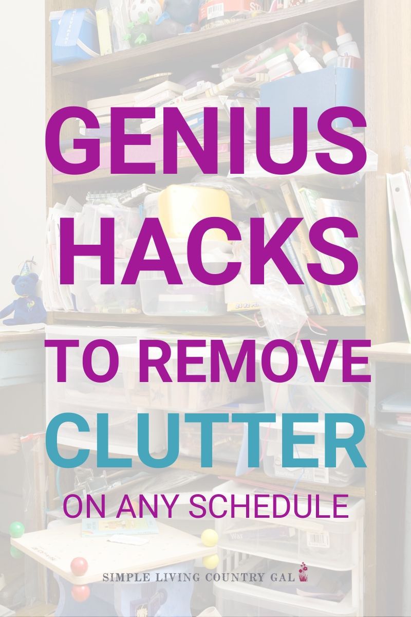 Hacks to remove clutter on any schedule