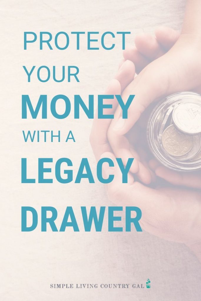 Having a legacy drawer is a simple thing to set up and so important for your family. No matter how old you are or whether you are married with children, having a legacy drawer in place is a comfort to both you and your family. #retirement #moneysavingtips #simpleliving #legacydrawer