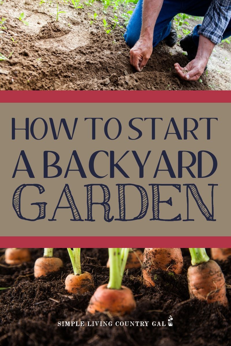 How To Start A Backyard Garden | Simple Living Country Gal