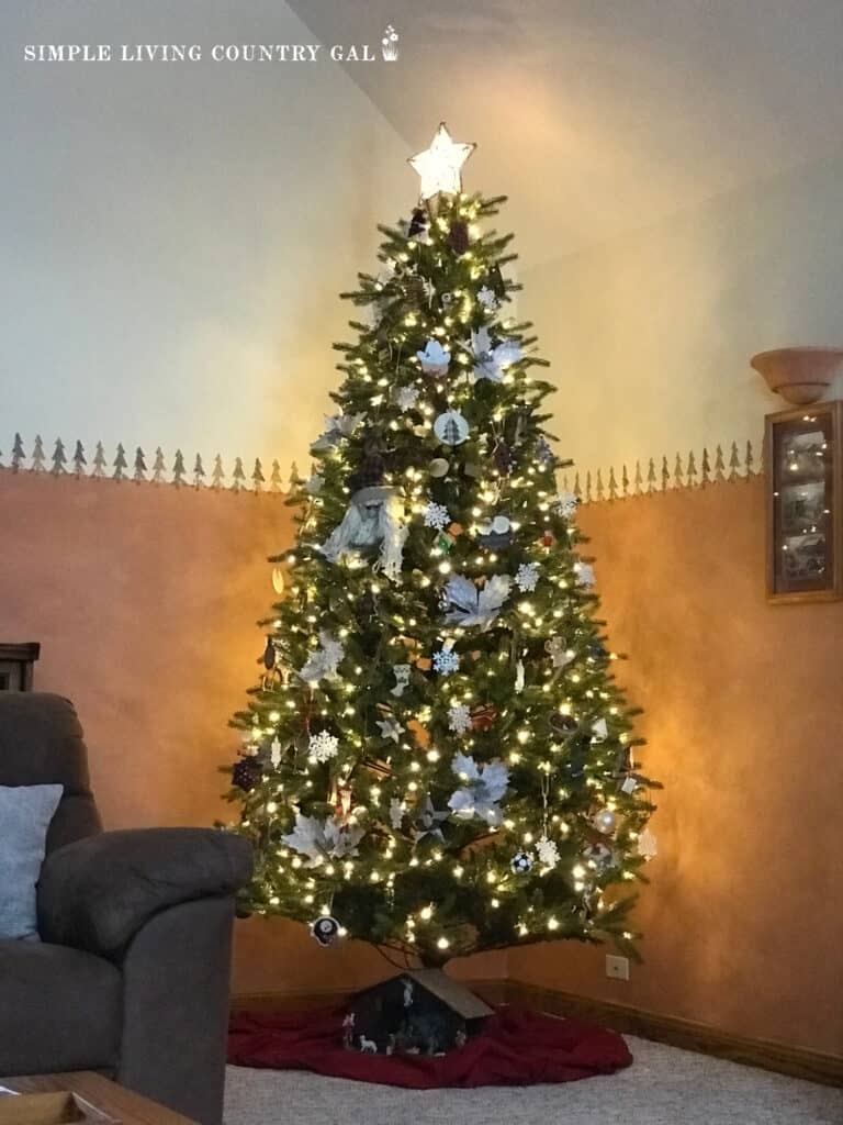 decorated tree for Christmas