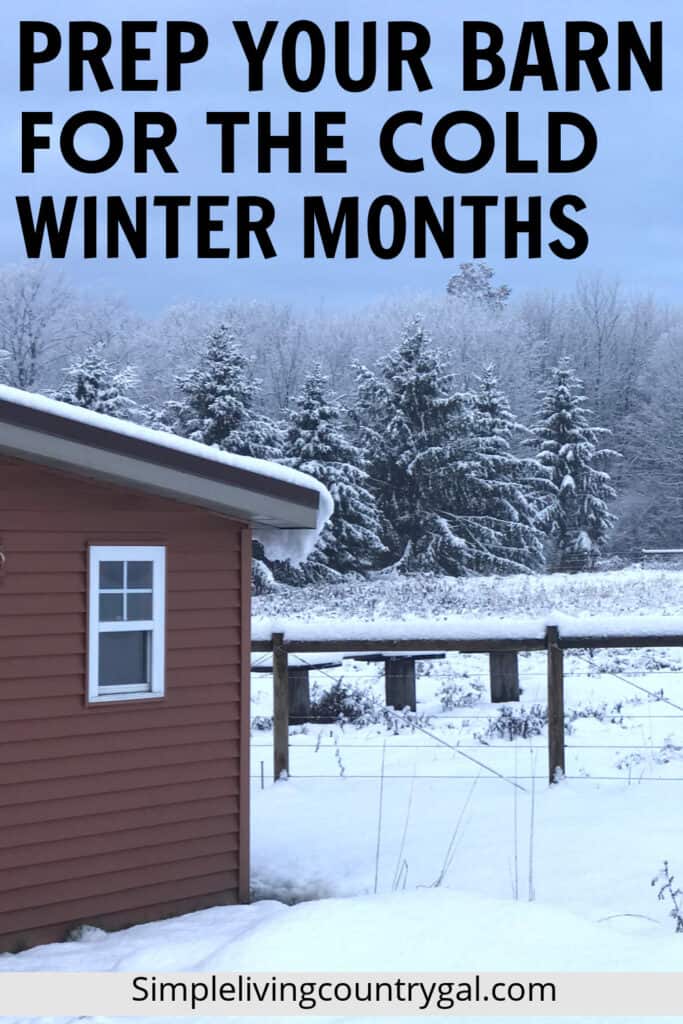 prepare your barn for winter
