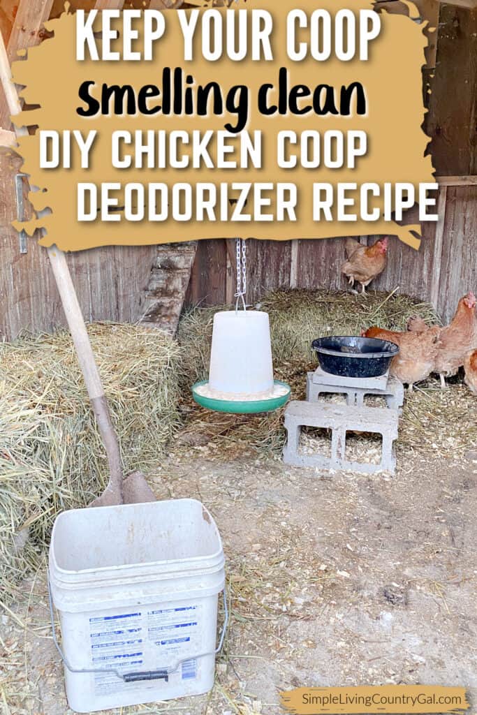 homemade chicken coop deodorizer