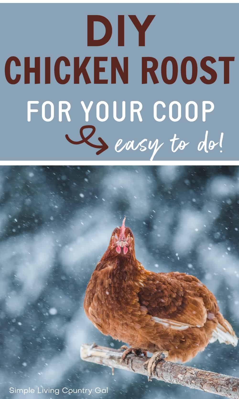 Chicken Perch Ideas | Simple Living Country Gal