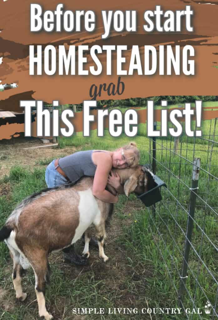 checklist for starting a homestead