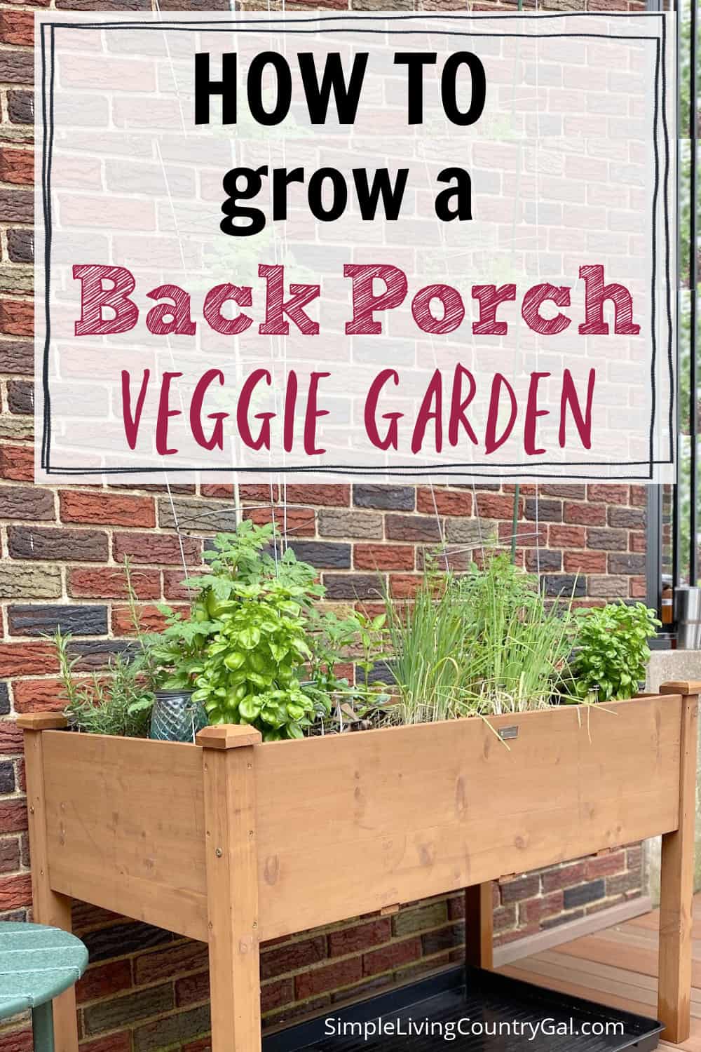 Back porch garden Simple Living Country Gal