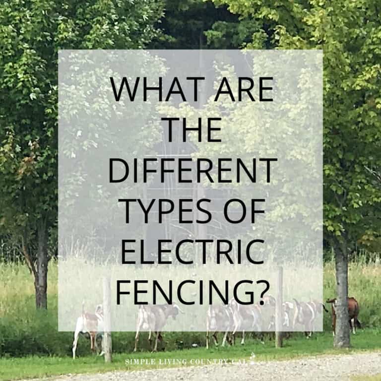 different types of Electric goat fence