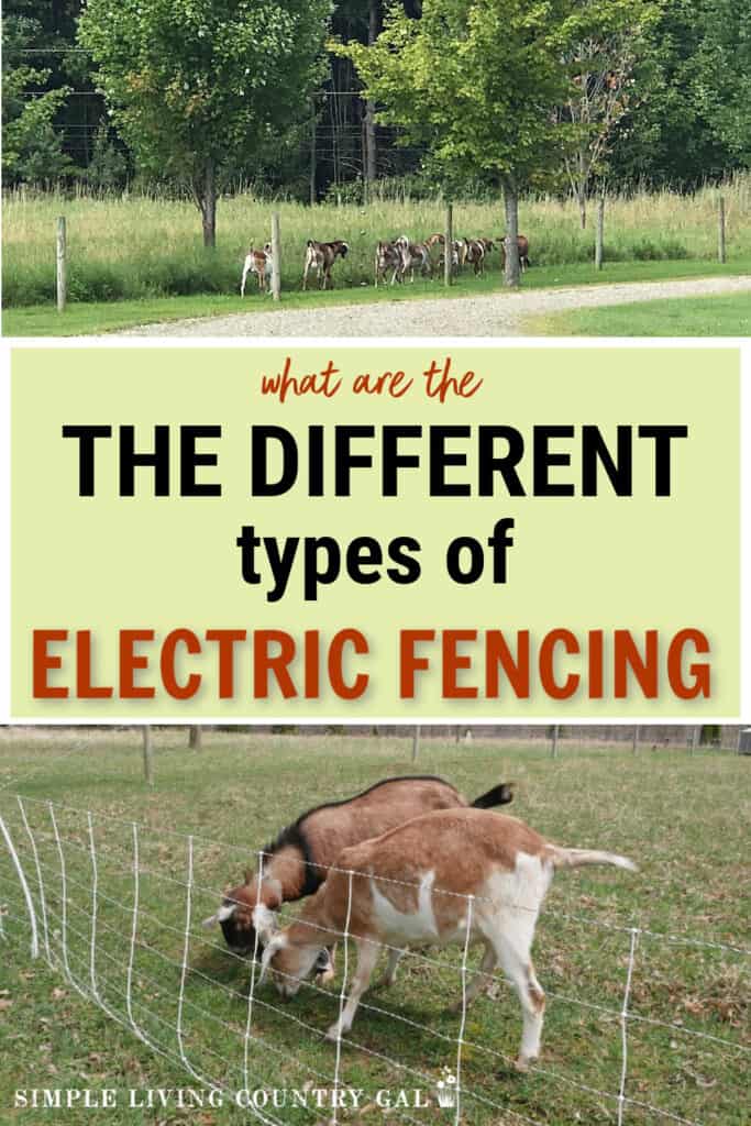 different types of Electric goat fence