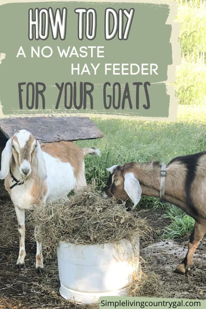 DIY GOAT HAY FEEDER