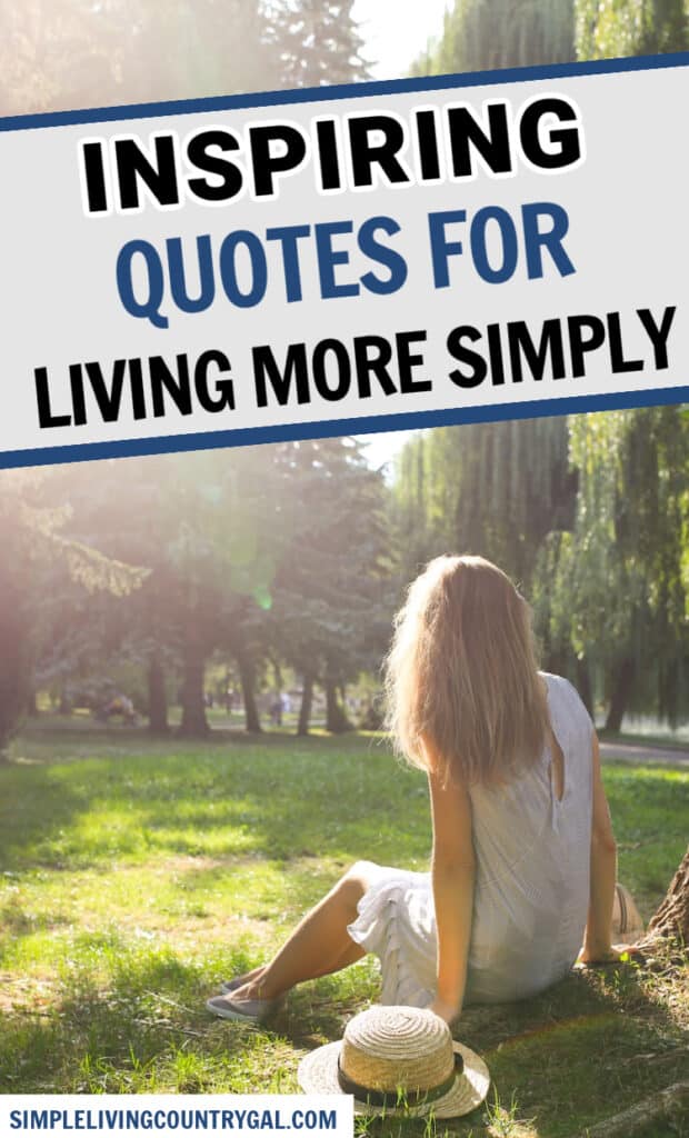 SIMPLE LIVING QUOTES
