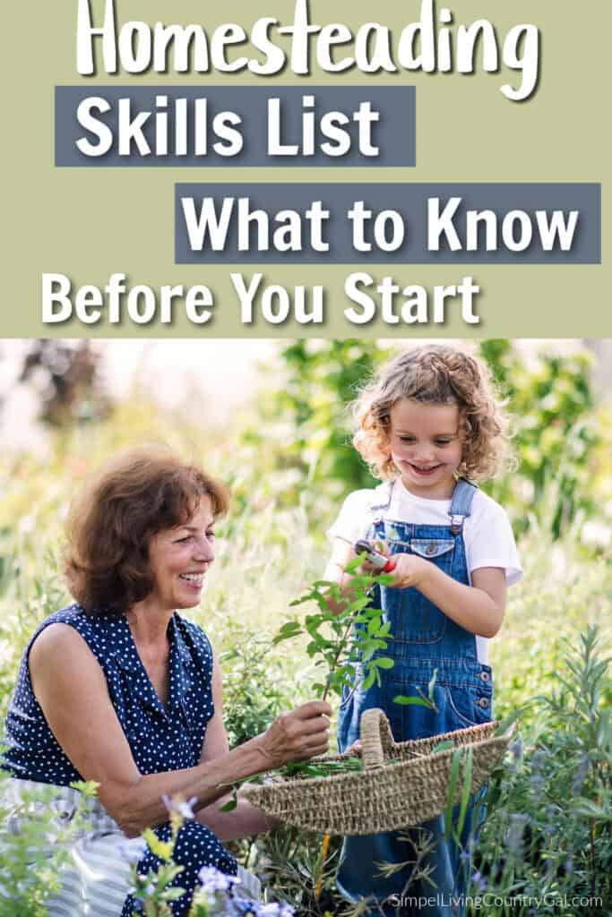 homesteading skills list