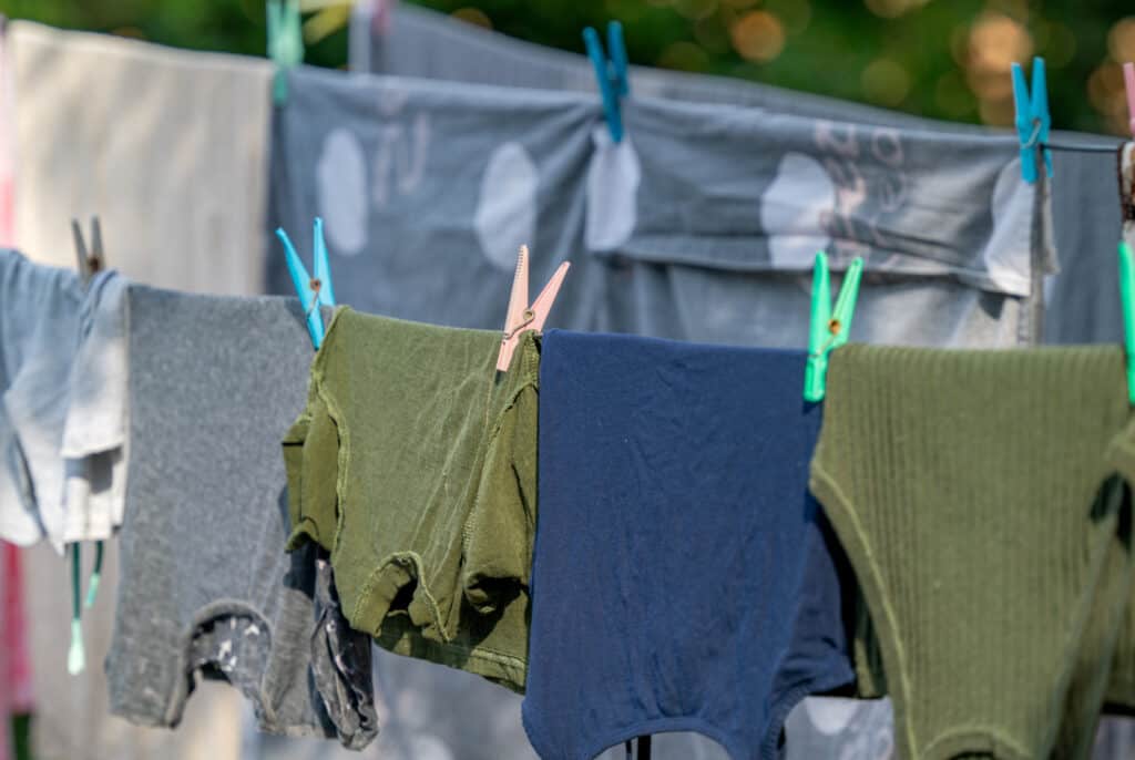 clothes hanging outside on the line daily amish schedule
